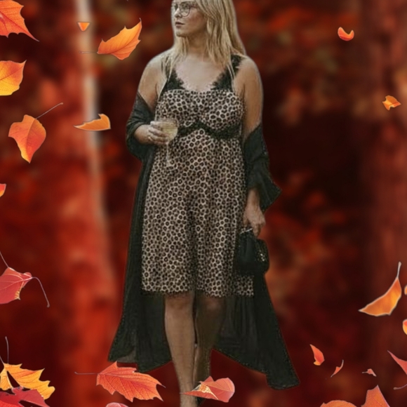 Lane Bryant Leopard Dress (Size 18) NWT - Picture 2 of 9